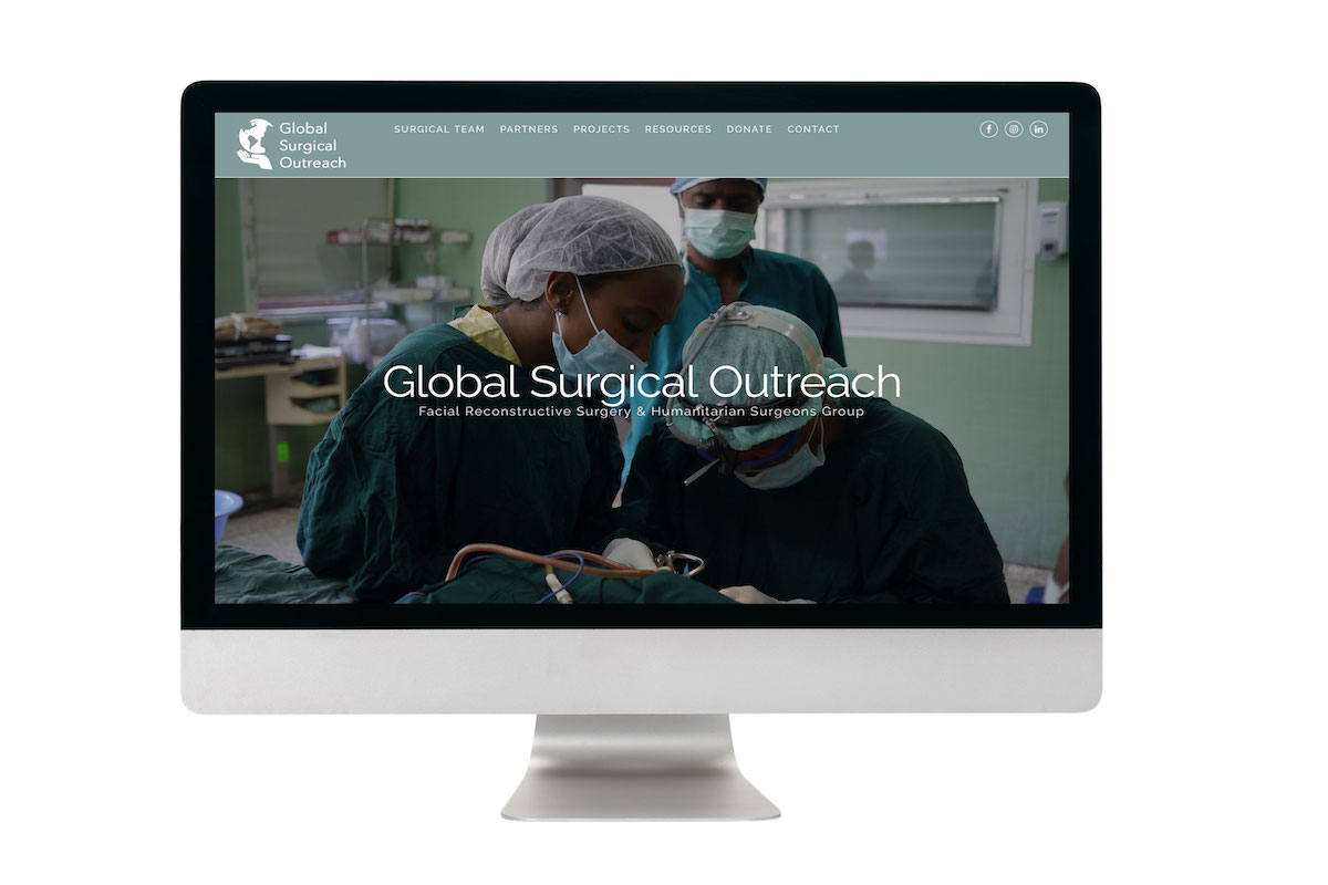 Global Surgical Outreach Dr. Wayne Larrabee Website Design Medical Marketing Solved
