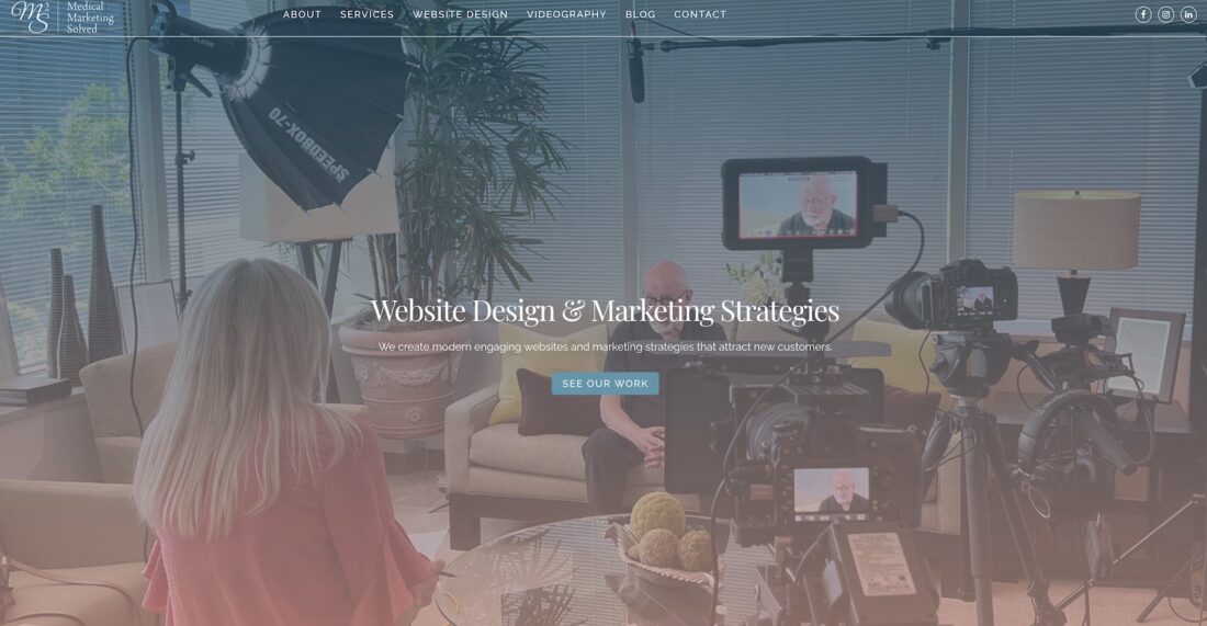 Medical Marketing Solved Example of Gradient Website